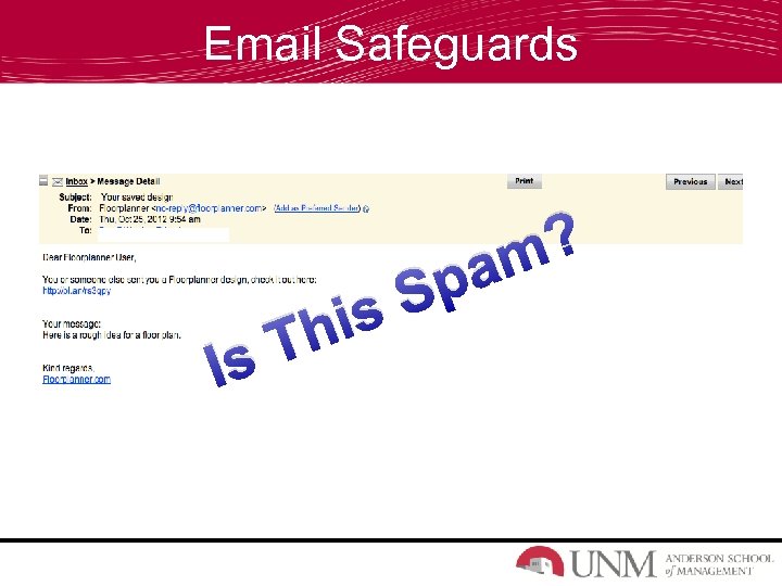 Email Safeguards Is is Th ? am Sp 