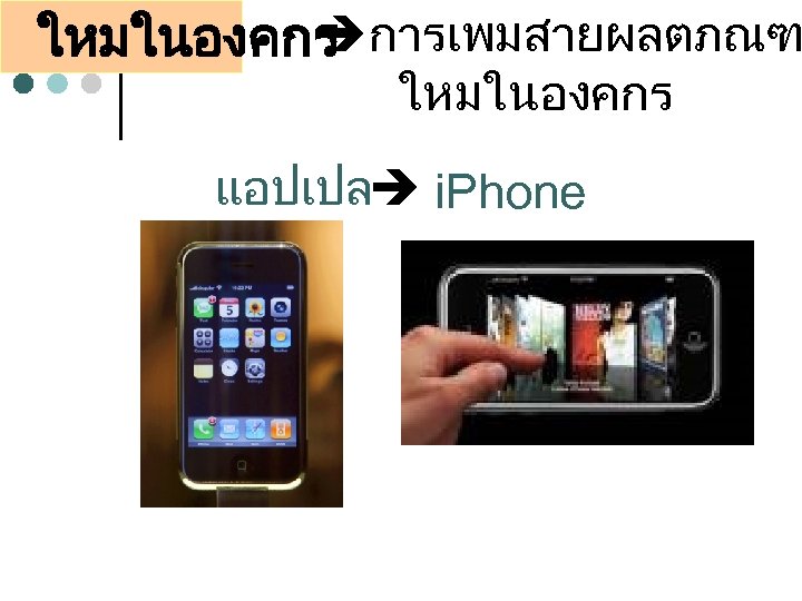  ใหมในองคกร การเพมสายผลตภณฑ ใหมในองคกร แอปเปล i. Phone 