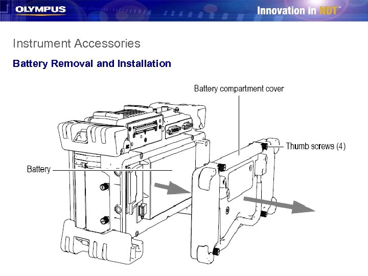 Instrument Accessories Battery Removal and Installation 