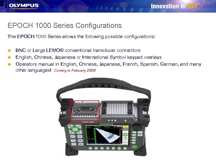 EPOCH 1000 Series Configurations The EPOCH 1000 Series allows the following possible configurations: u