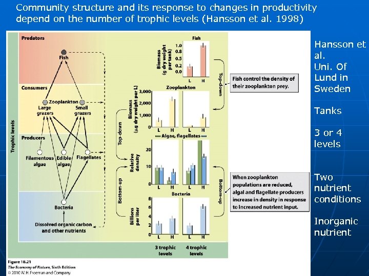 Community structure and its response to changes in productivity depend on the number of