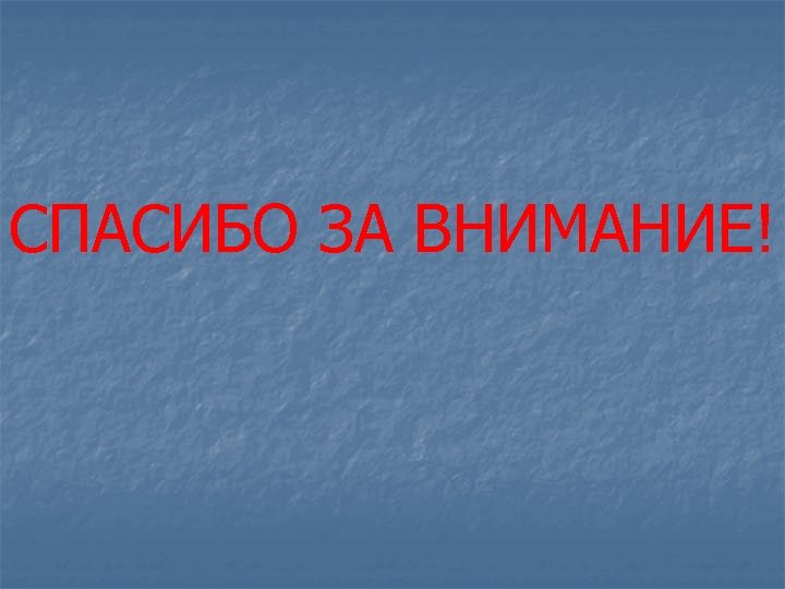 СПАСИБО ЗА ВНИМАНИЕ! 