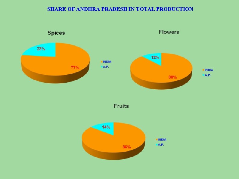 SHARE OF ANDHRA PRADESH IN TOTAL PRODUCTION 