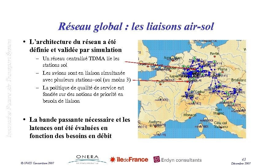 Innovative Future Air Transport System Réseau global : les liaisons air-sol • L’architecture du