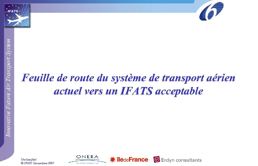 Innovative Future Air Transport System Feuille de route du système de transport aérien actuel