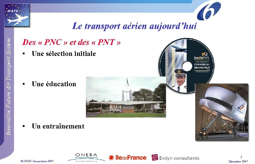 Innovative Future Air Transport System Le transport aérien aujourd’hui Des « PNC » et