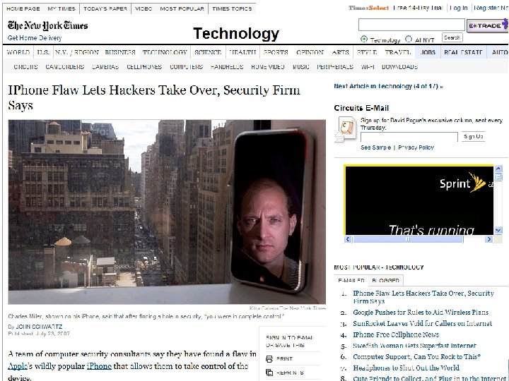 Steal cars with a laptop • • • NEW YORK - Security technology created