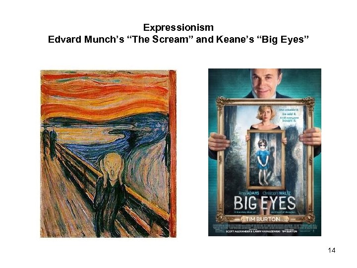Expressionism Edvard Munch’s “The Scream” and Keane’s “Big Eyes” 14 