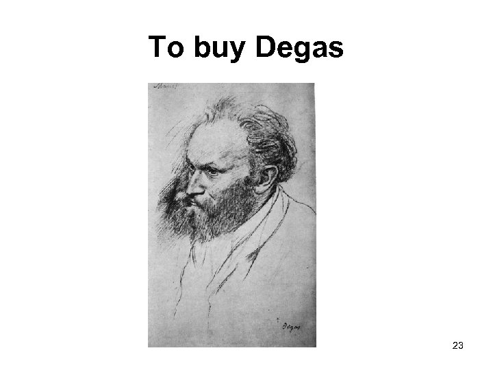 To buy Degas 23 
