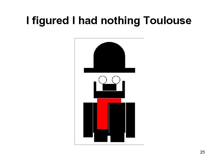I figured I had nothing Toulouse 25 