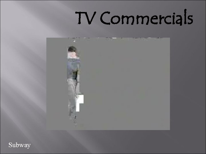 TV Commercials Subway 