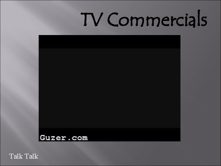 TV Commercials Talk 