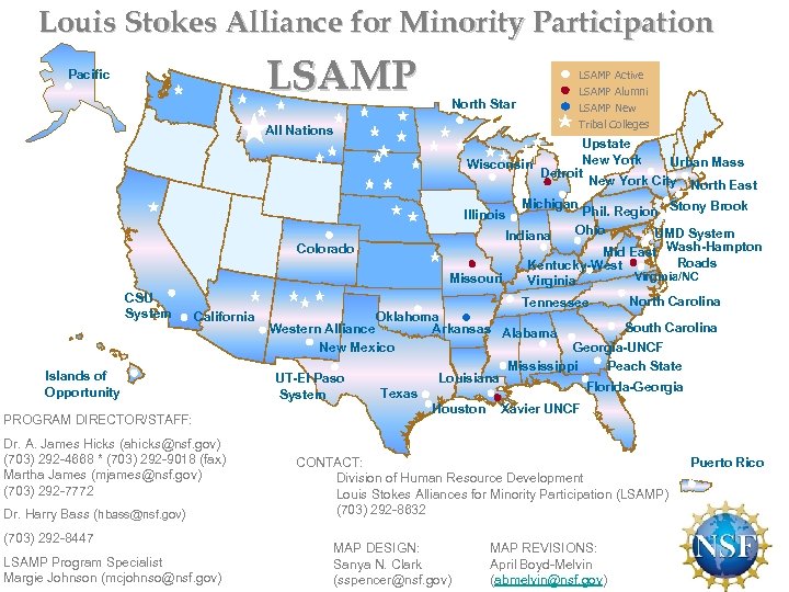 Louis Stokes Alliance for Minority Participation LSAMP Pacific North Star All Nations Upstate New