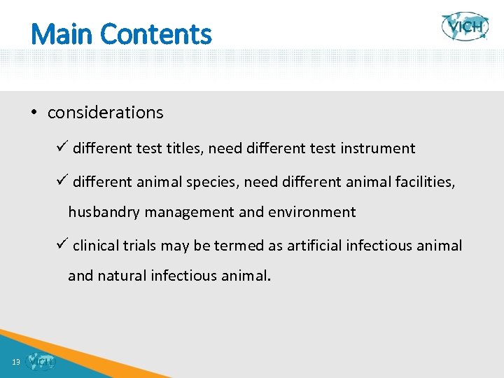 Main Contents • considerations ü different test titles, need different test instrument ü different