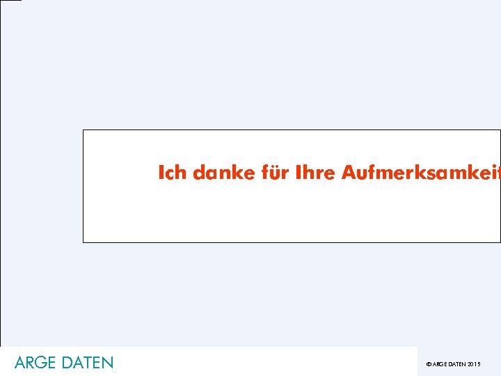 Ich danke für Ihre Aufmerksamkeit ARGE DATEN © ARGE DATEN 2015 