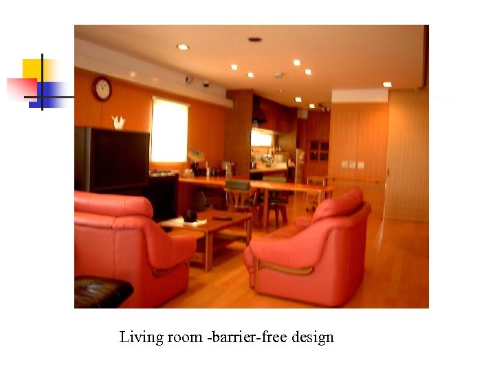 Living room -barrier-free design 