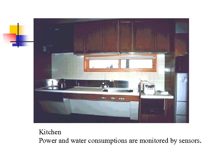 Kitchen Power and water consumptions are monitored by sensors. 