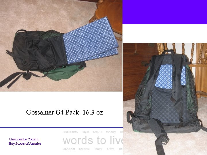 Gossamer G 4 Pack 16. 3 oz Chief Seattle Council Boy Scouts of America