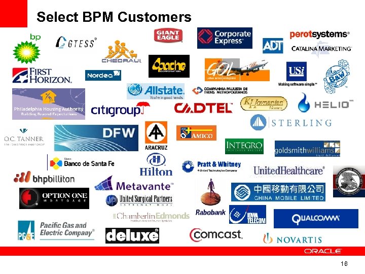 Select BPM Customers 16 