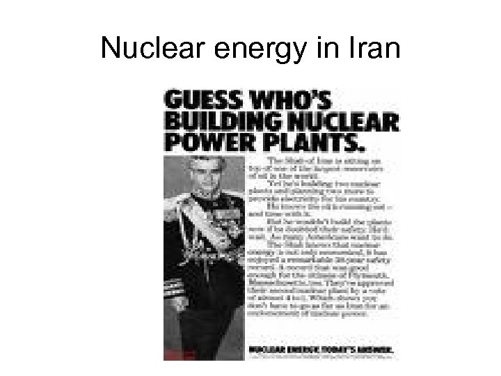 Nuclear energy in Iran 