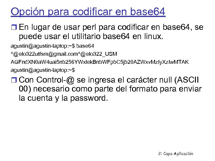 Opción para codificar en base 64 En lugar de usar perl para codificar en