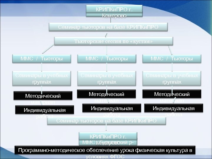 КРИПКи. ПРО г. Кемерово Семинар тьюторов на базе КРИПКи. ПРО Тьюторские сессии по «кустам»