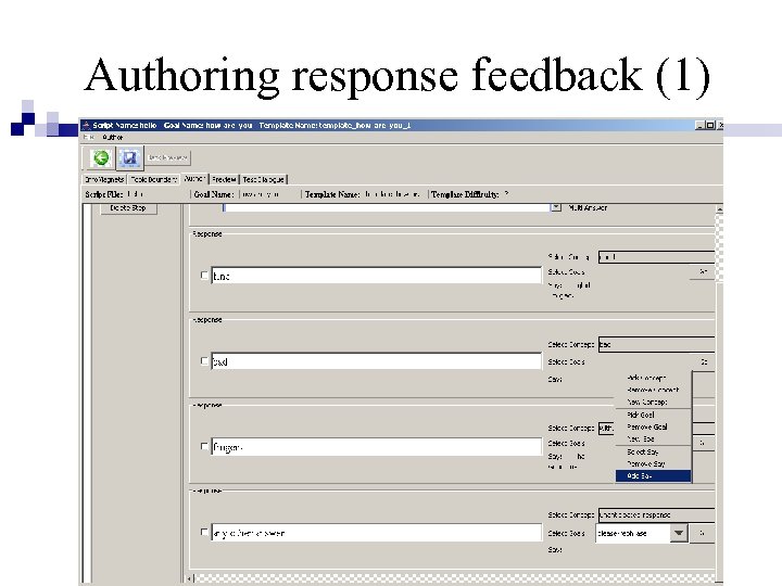 Authoring response feedback (1) 