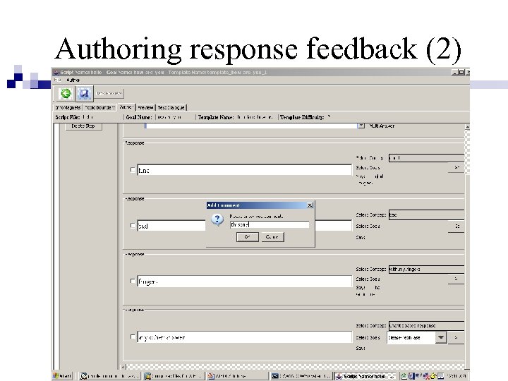 Authoring response feedback (2) 