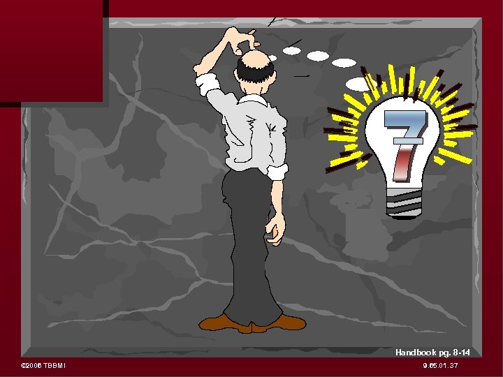 Handbook pg. 8 -14 © 2006 TBBMI 9. 65. 01. 37 