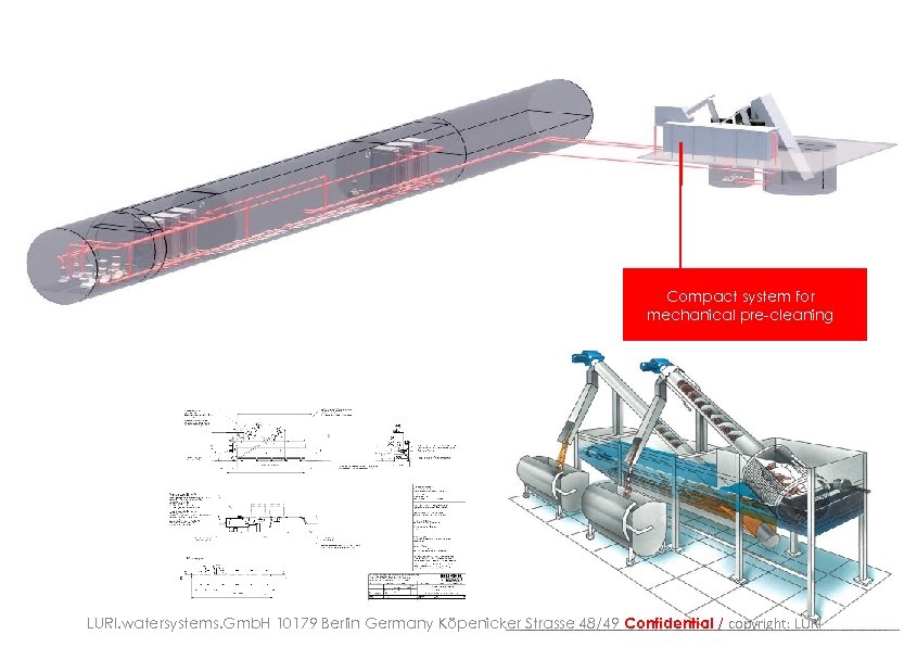 Compact system for mechanical pre-cleaning LURI. watersystems. Gmb. H 10179 Berlin Germany Köpenicker Strasse