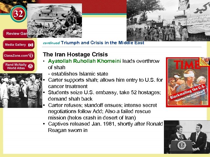 SECTION 3 continued Triumph and Crisis in the Middle East The Iran Hostage Crisis