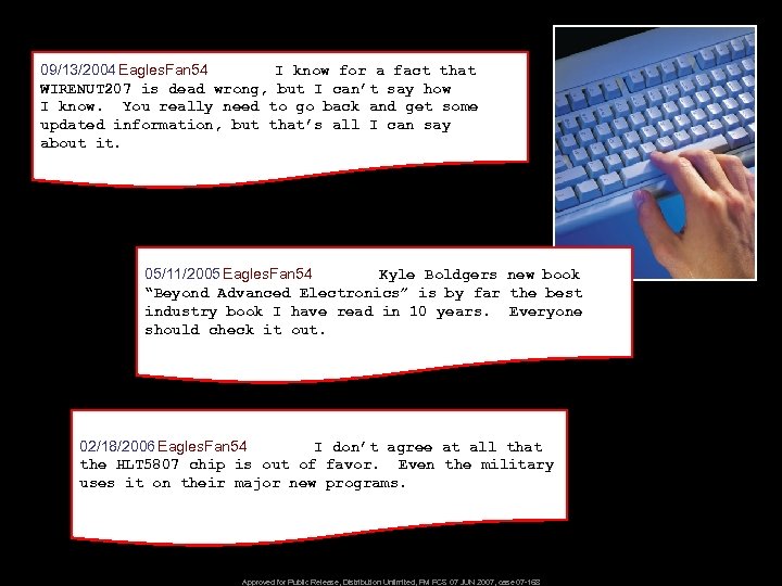 09/13/2004 Eagles. Fan 54 I know for a fact that WIRENUT 207 is dead