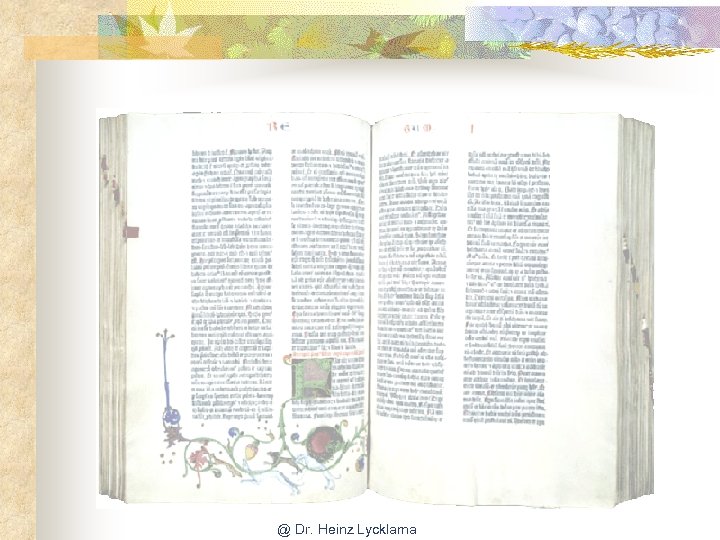 @ Dr. Heinz Lycklama 