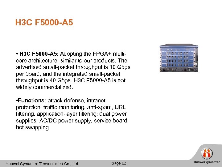 H 3 C F 5000 -A 5 • H 3 C F 5000 -A