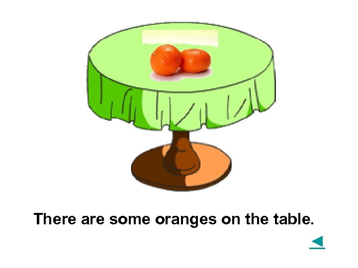 There are some oranges on the table. ◄ 