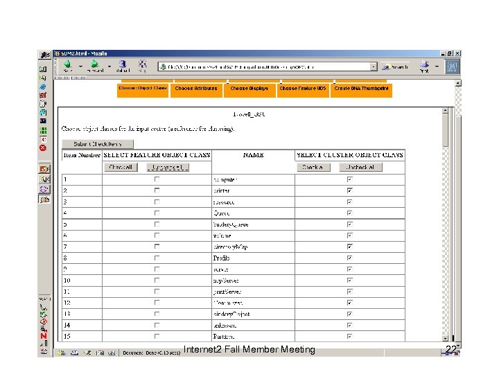 Internet 2 Fall Member Meeting 22 