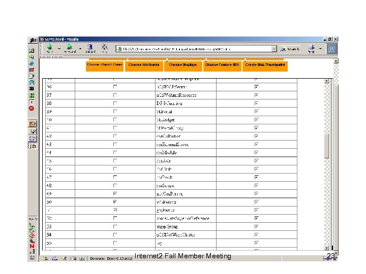 Internet 2 Fall Member Meeting 23 