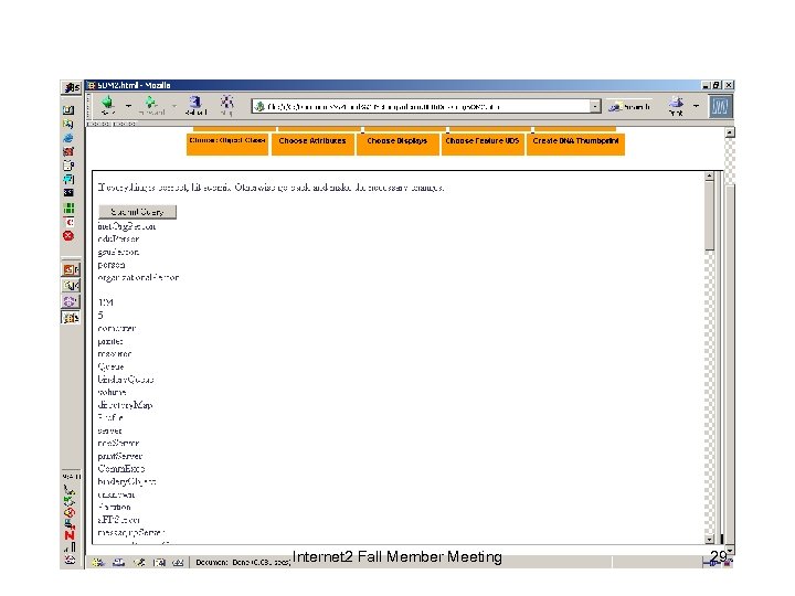 Internet 2 Fall Member Meeting 29 