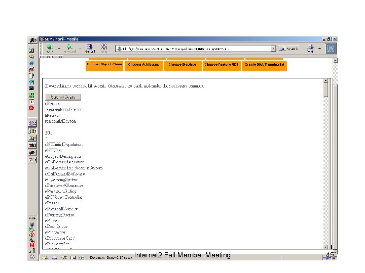 Internet 2 Fall Member Meeting 45 