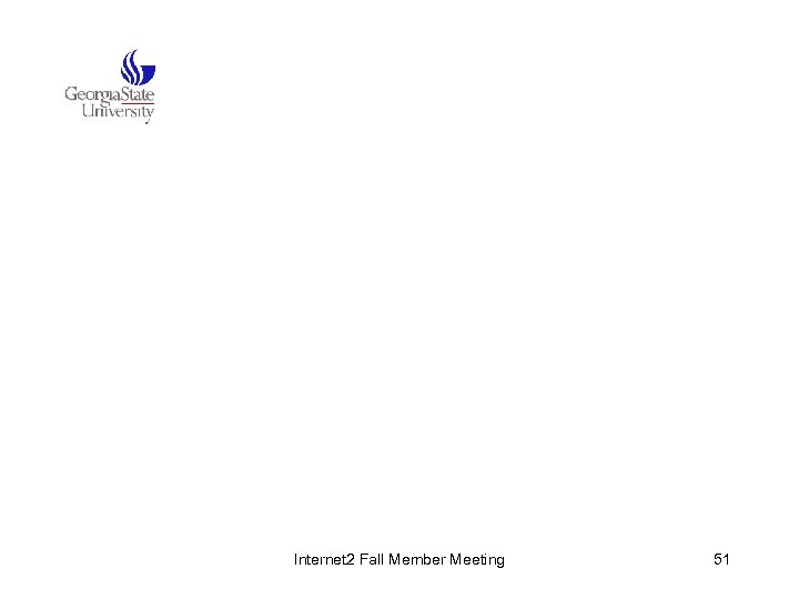 Internet 2 Fall Member Meeting 51 