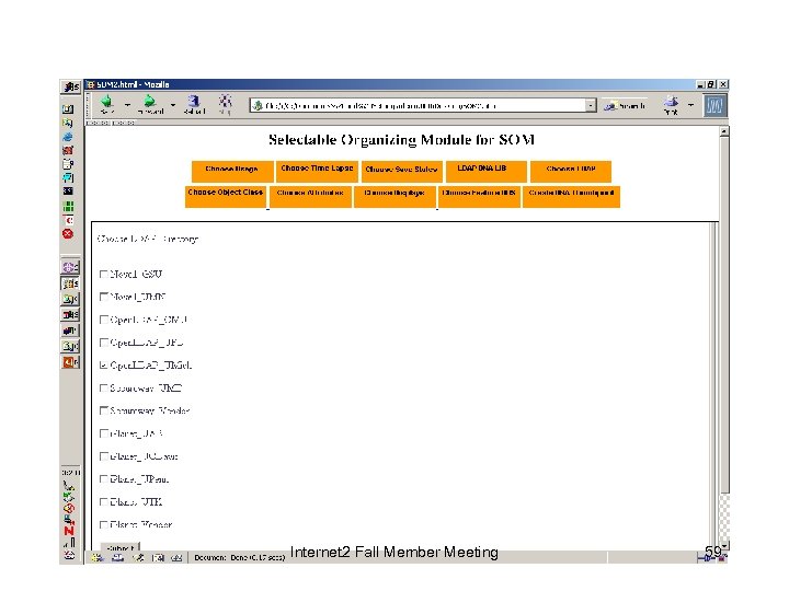 Internet 2 Fall Member Meeting 59 