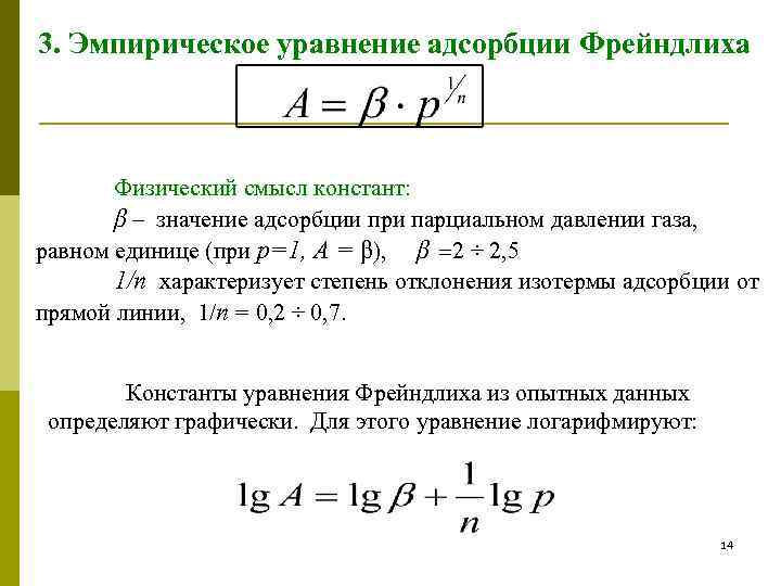 Как построить изотерму адсорбции в excel