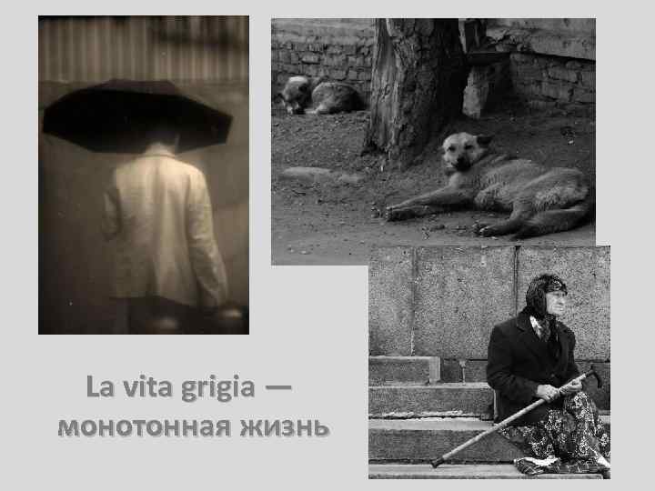 La vita grigia — монотонная жизнь 