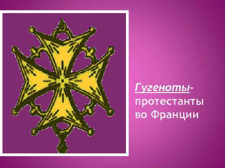 Гугенотыпротестанты во Франции 