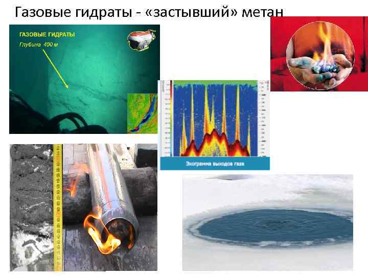 Газовые гидраты «застывший» метан 