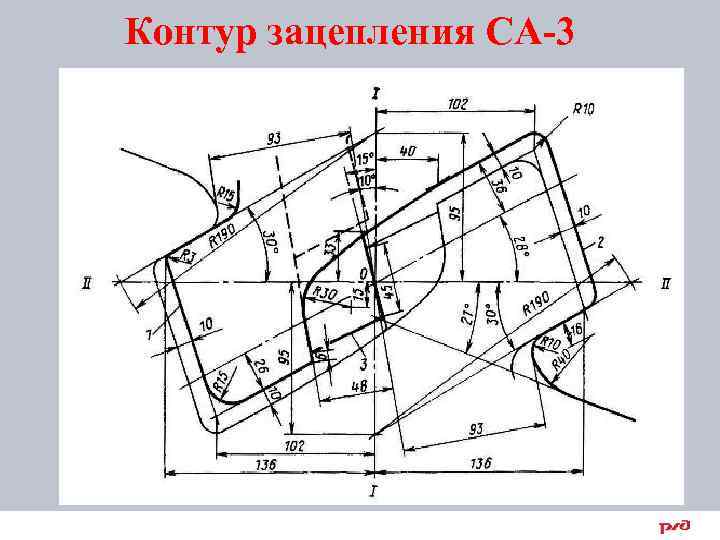 Контур зацепления СА-3 22 
