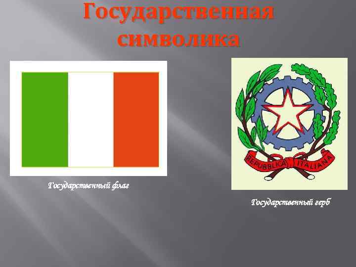 Государственная символика Государственный флаг Государственный герб 