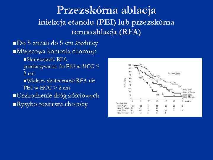 Przezskórna ablacja iniekcja etanolu (PEI) lub przezskórna termoablacja (RFA) Do 5 zmian do 5