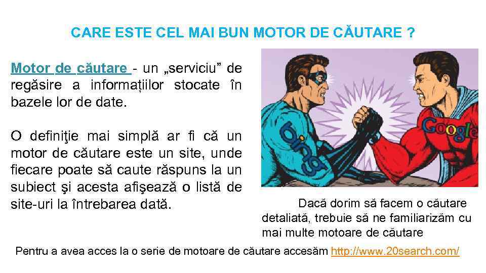 CARE ESTE CEL MAI BUN MOTOR DE CĂUTARE ? Motor de căutare - un