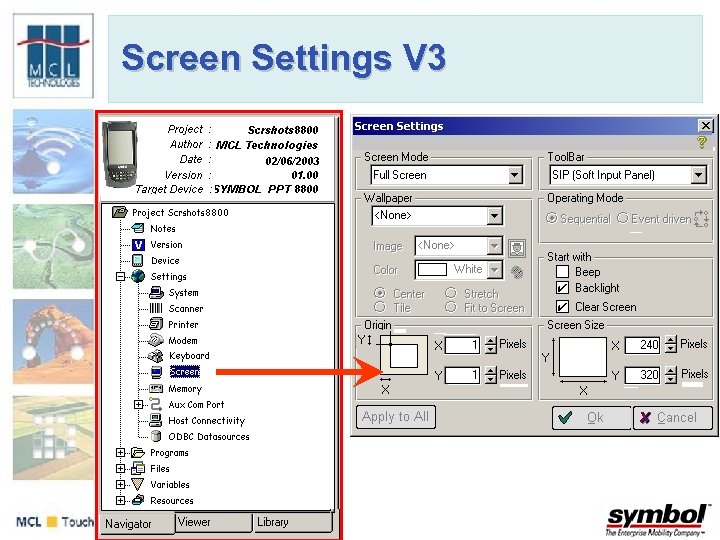 Screen Settings V 3 